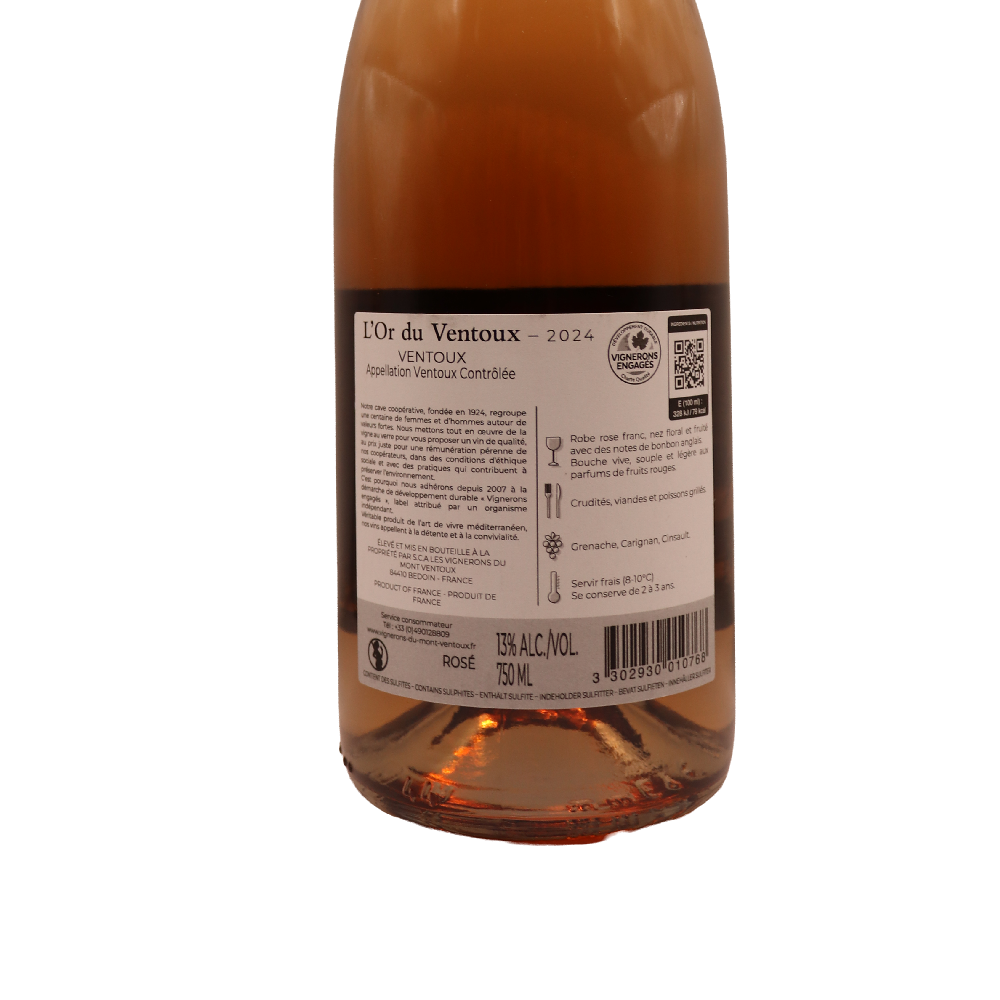 Rhône Rosé Ventoux L'Or du Ventoux 24 75cl