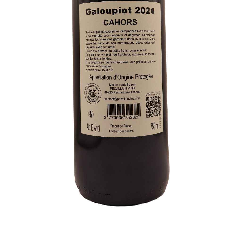 Sud-Ouest Rouge Cahors Galoupiot 24 75cl