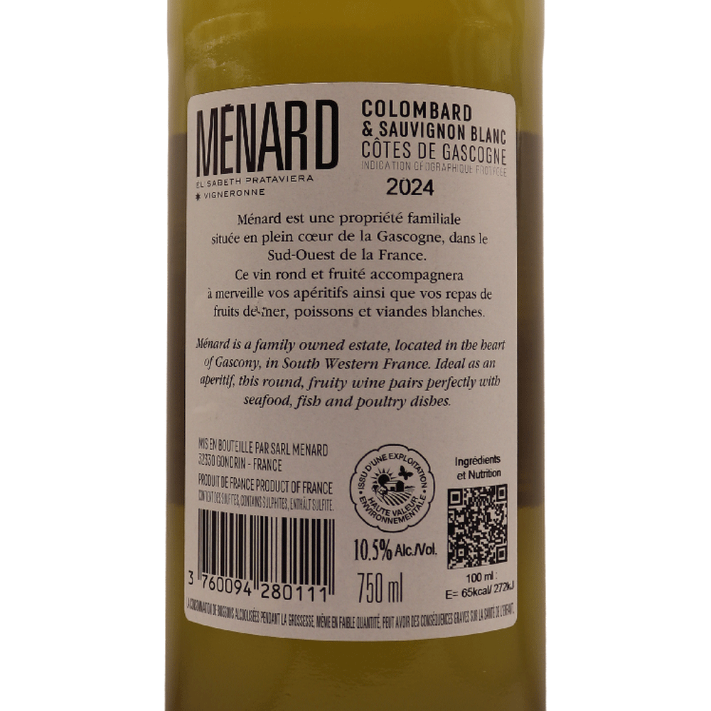 Sud-Ouest Blanc Côtes de Gascogne Ménard cuvée Corail 24 75cl