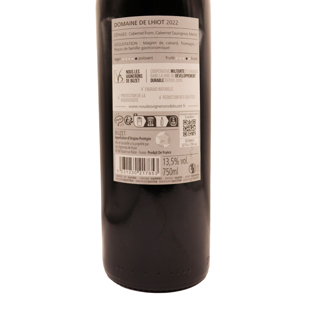 Sud-Ouest Rouge Buzet Domaine de Lhiot 22 75cl