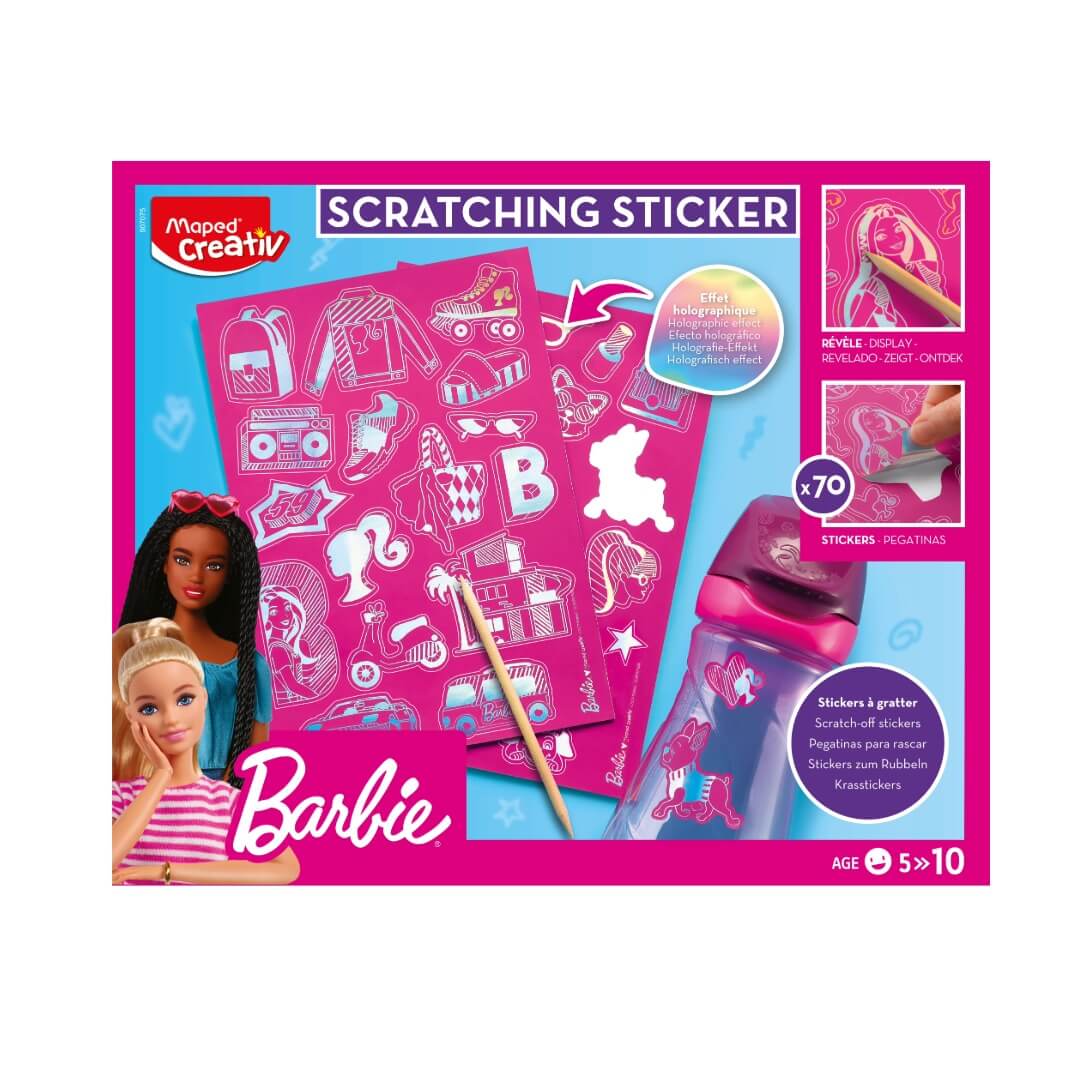 Scratch stickers - licence Barbie 907075