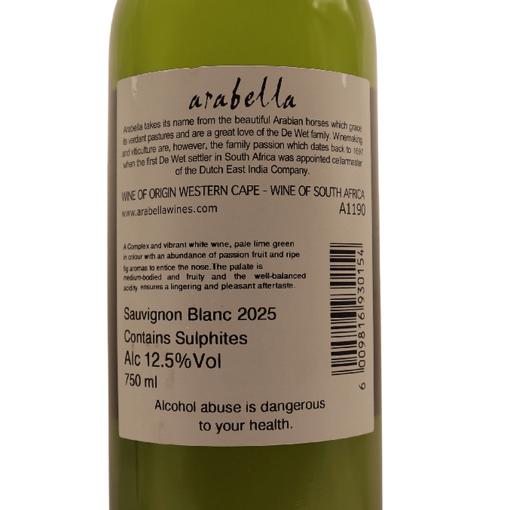 Afrique du Sud Blanc Sauvignon Arabella 25 75cl