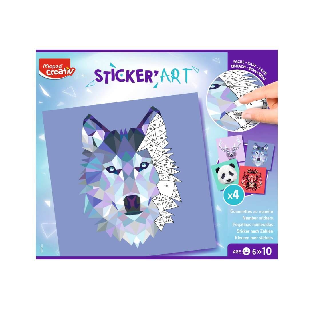 Set de graphisme autocollante sticker'art creativ