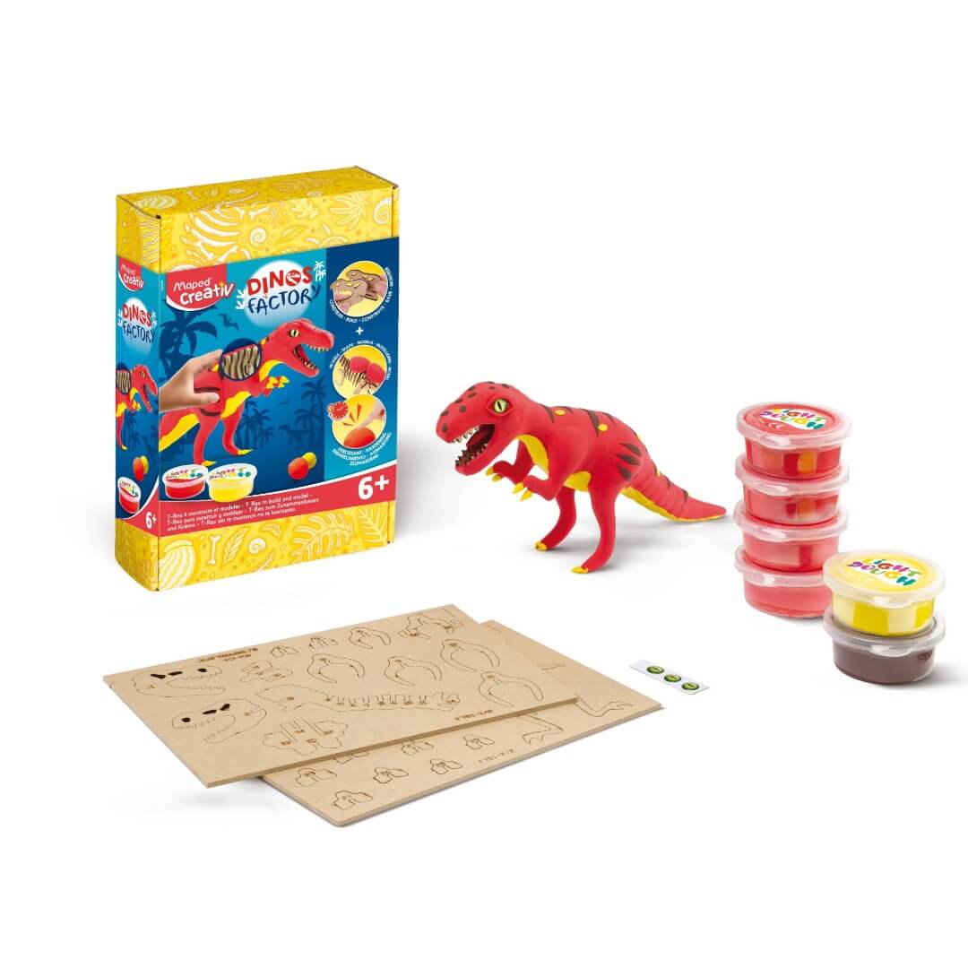 Set de modelage dinos factory trex creativ