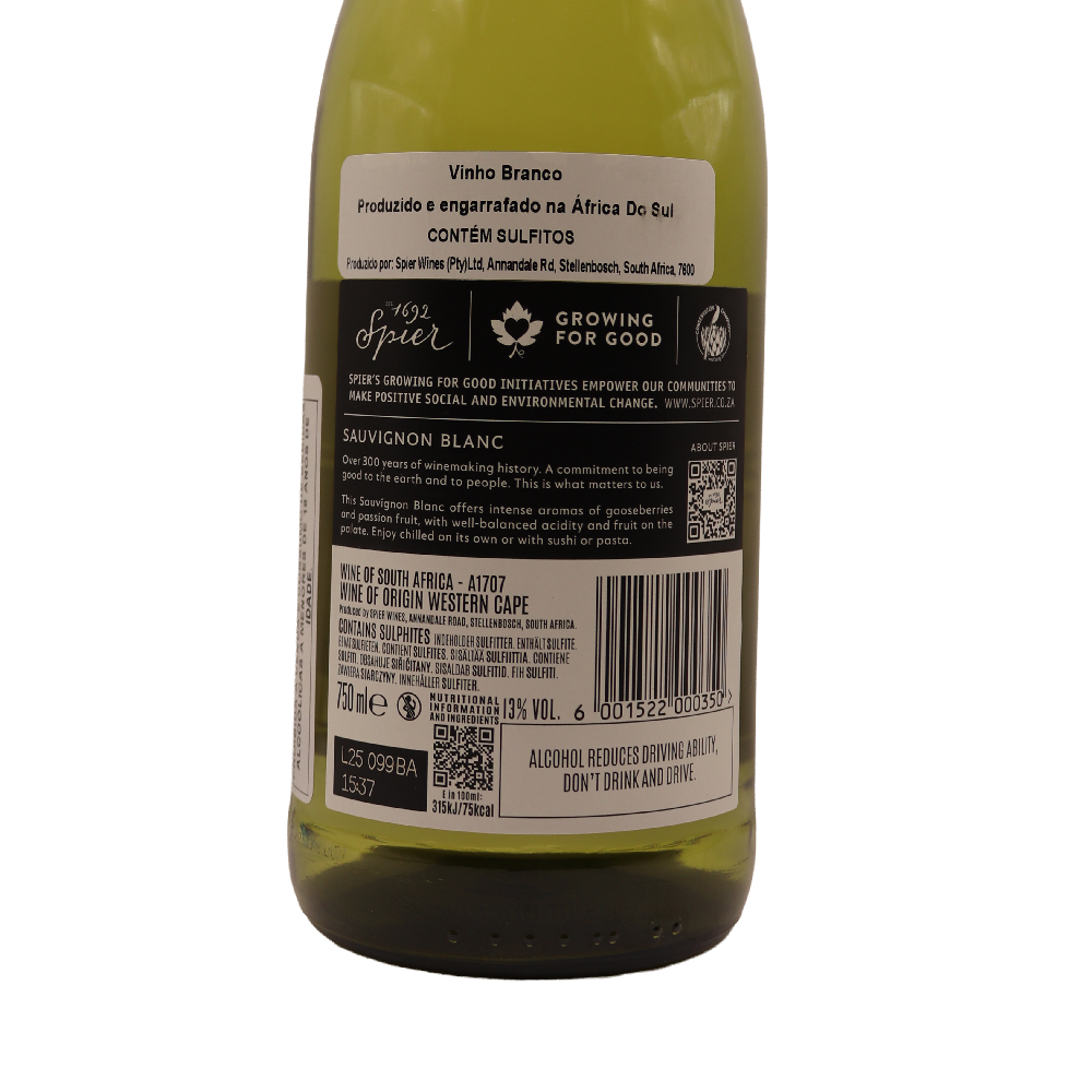 Afrique du Sud Blanc Sauvignon Classic Spier 25 75cl