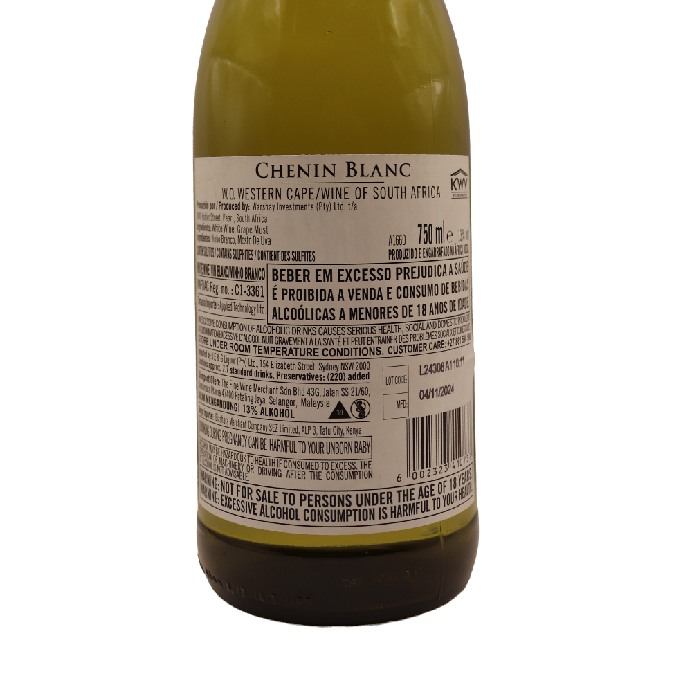Afrique du Sud blanc Chenin Kwv 24 75cl