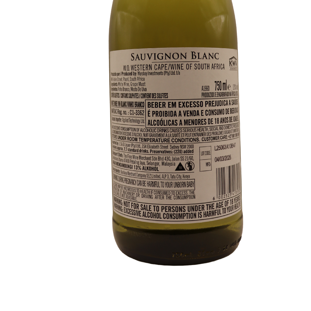 Afrique du Sud blanc Sauvignon Kwv 24 75cl