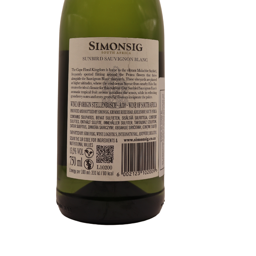 Afrique du Sud blanc Sauvignon Simonsig 24 75cl