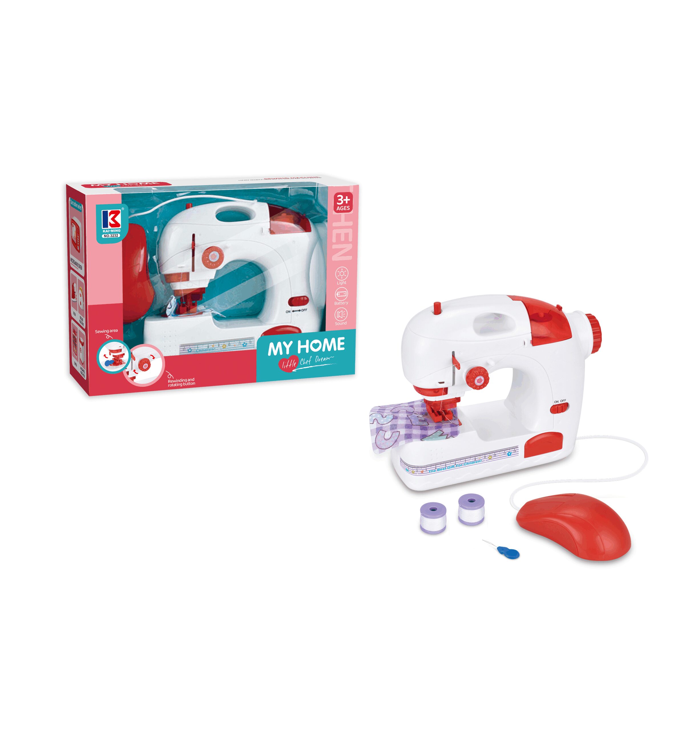 Machine à coudre miniature électrique pour enfants