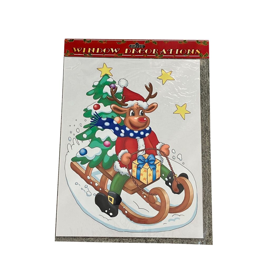 Autocollants fenêtre renne 27x34,5cm