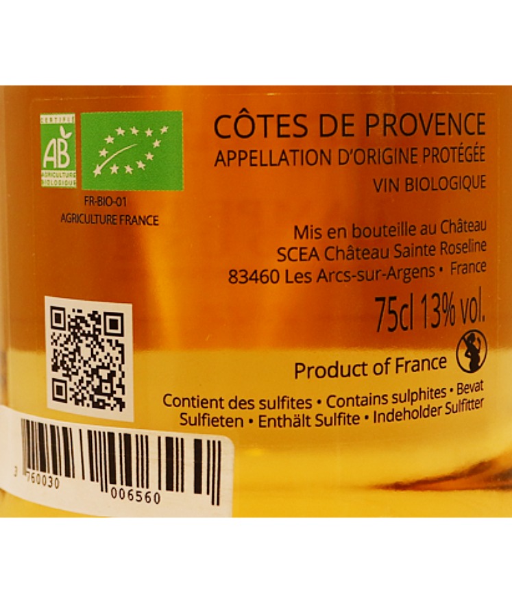 Provence Rosé Château Sainte Roseline cuvée Lampe Méduse 22 75cl