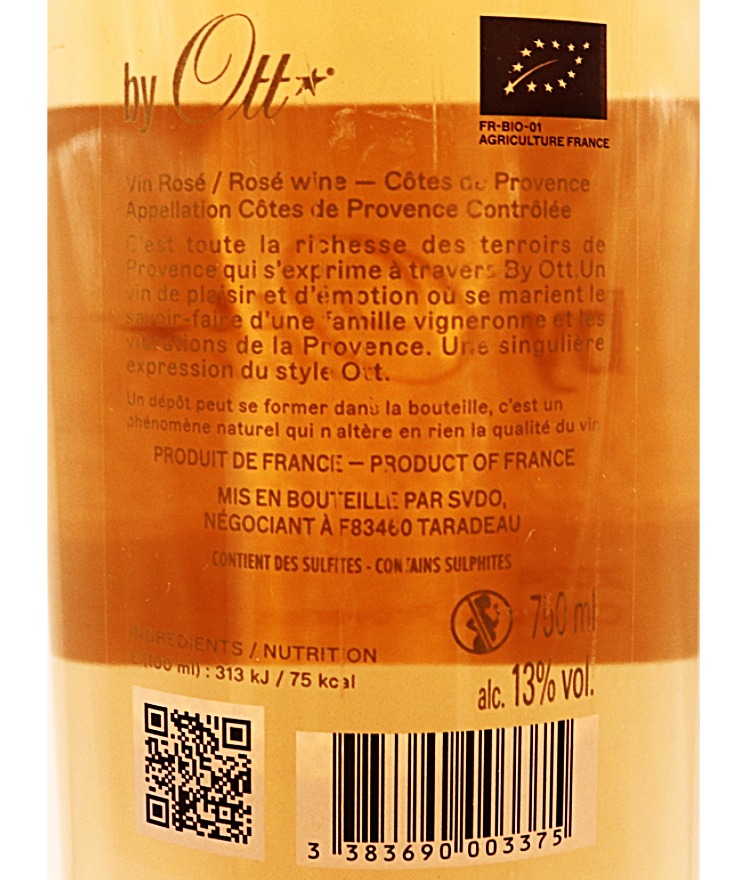 Provence Rosé Côtes De Provence By Ott 24 75cl