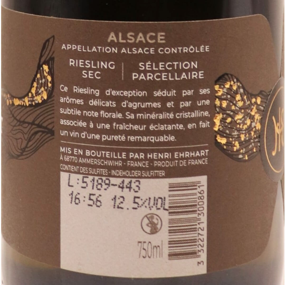 Alsace Blanc Riesling sec H.Ehrhart "L'Echappée" 21 75cl