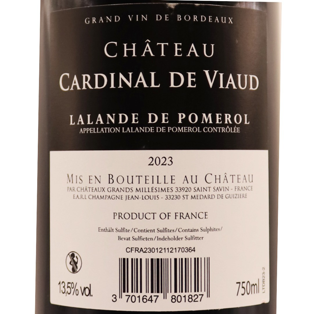 Bordeaux Rouge Lalande de Pomerol Château Cardinal de Viaud 23 75cl
