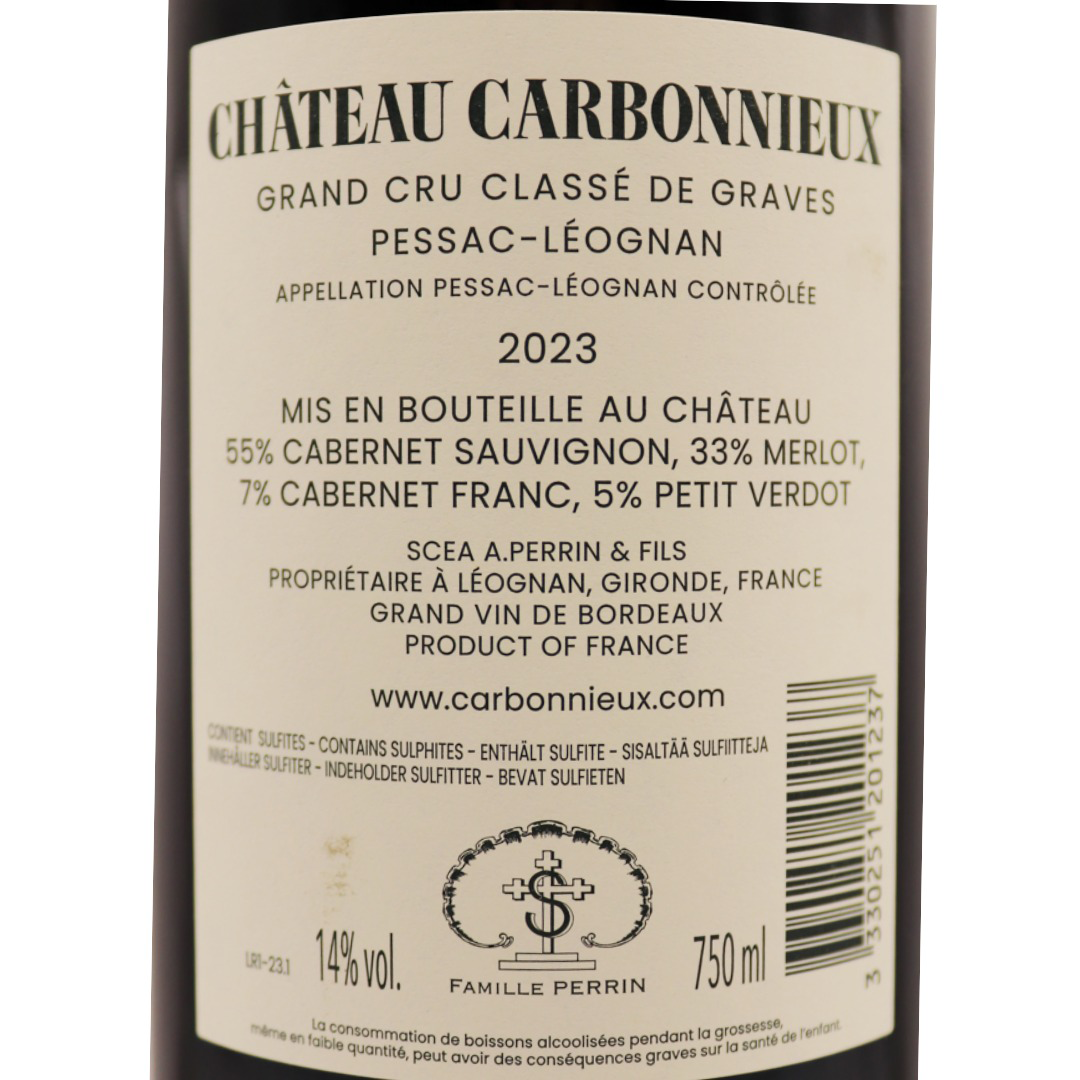 Bordeaux Rouge Péssac-Léognan Château Carbonnieux 23 75cl