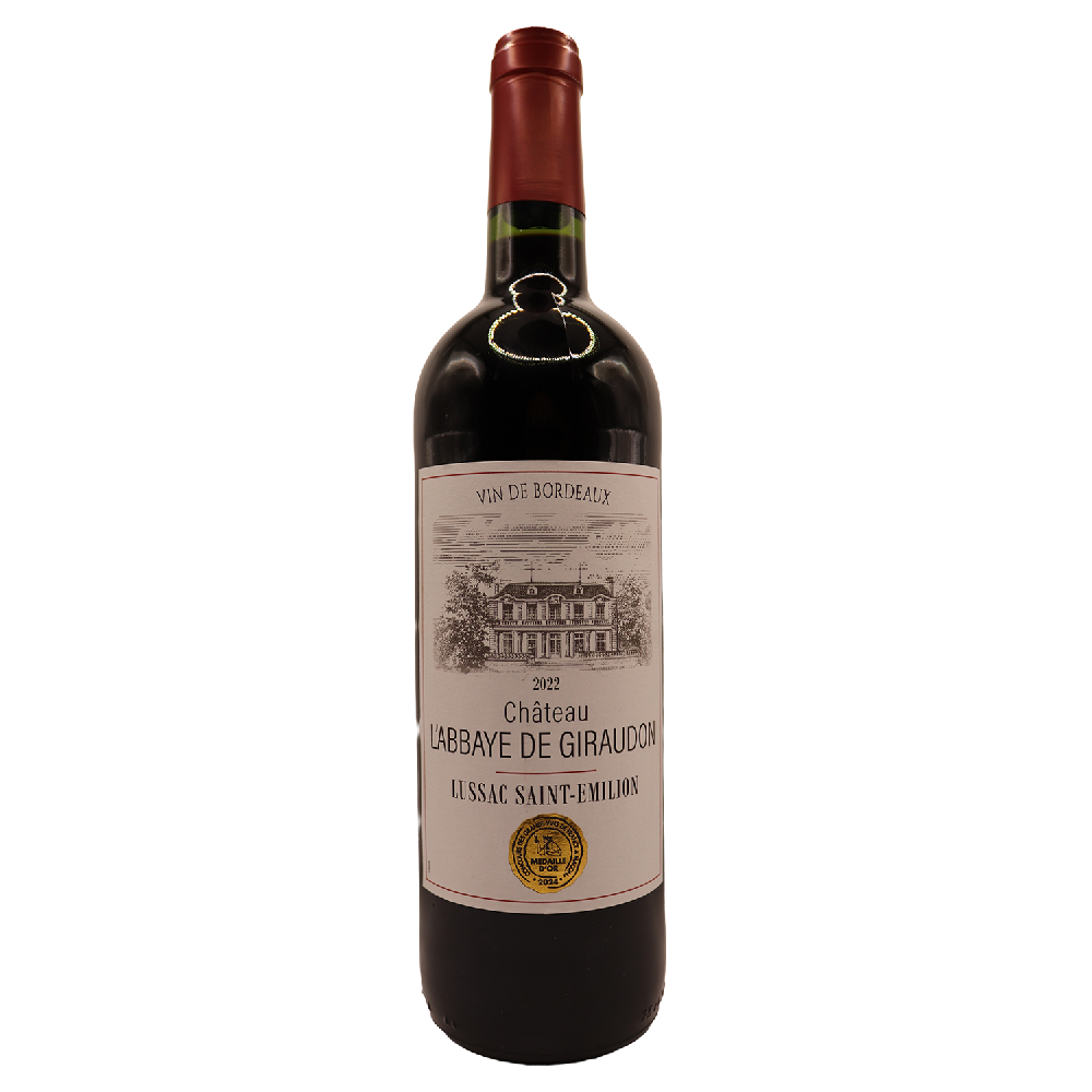 Bordeaux Rouge Saint-Emilion Lussac Château l'Abbaye Giraudon 22 75cl