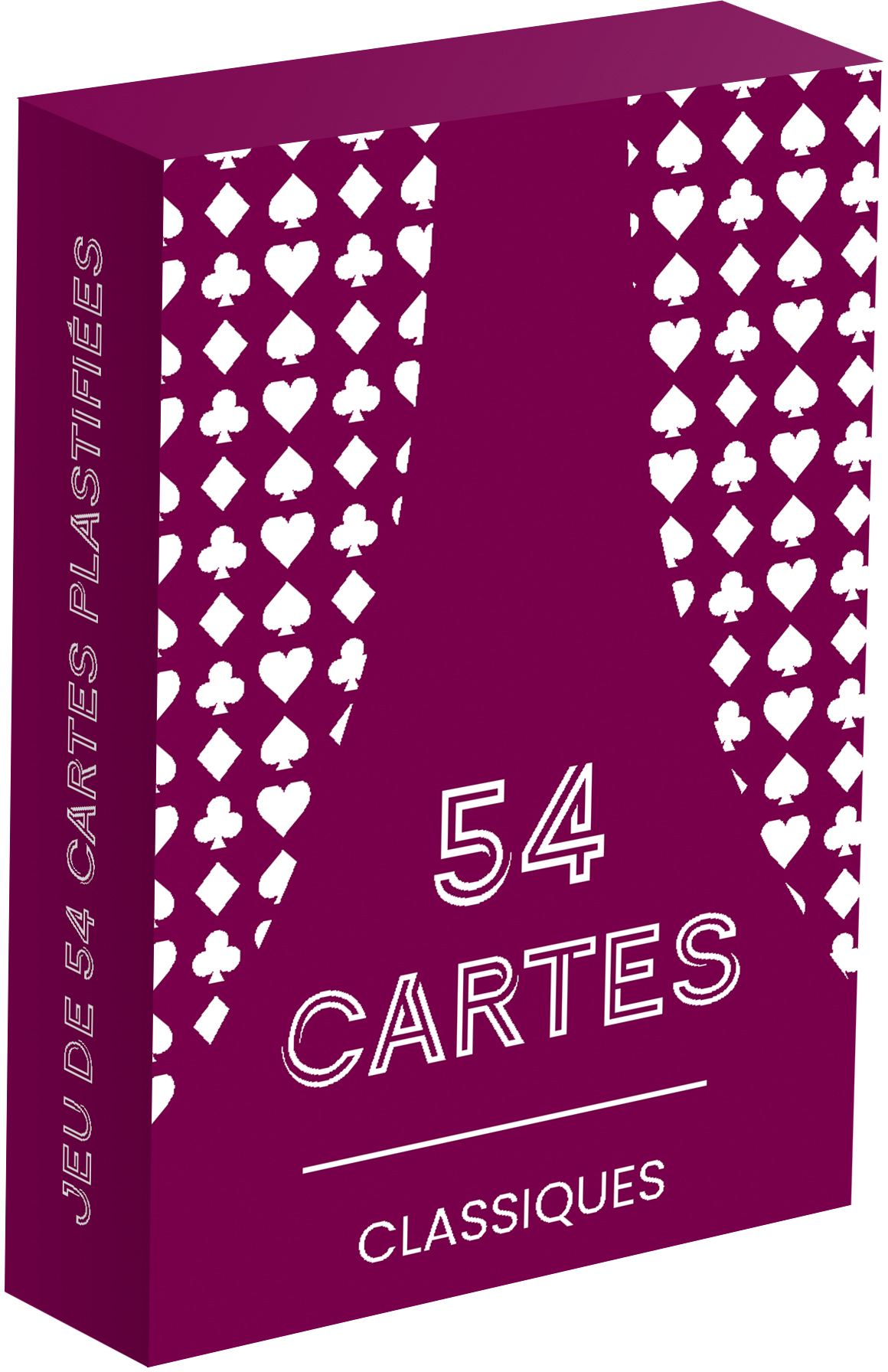 Jeu de 54 cartes plastifiées
