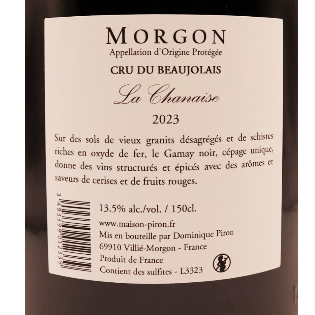 Beaujolais rouge Morgon la Chanaise de Dominique Piron 23 1,5l