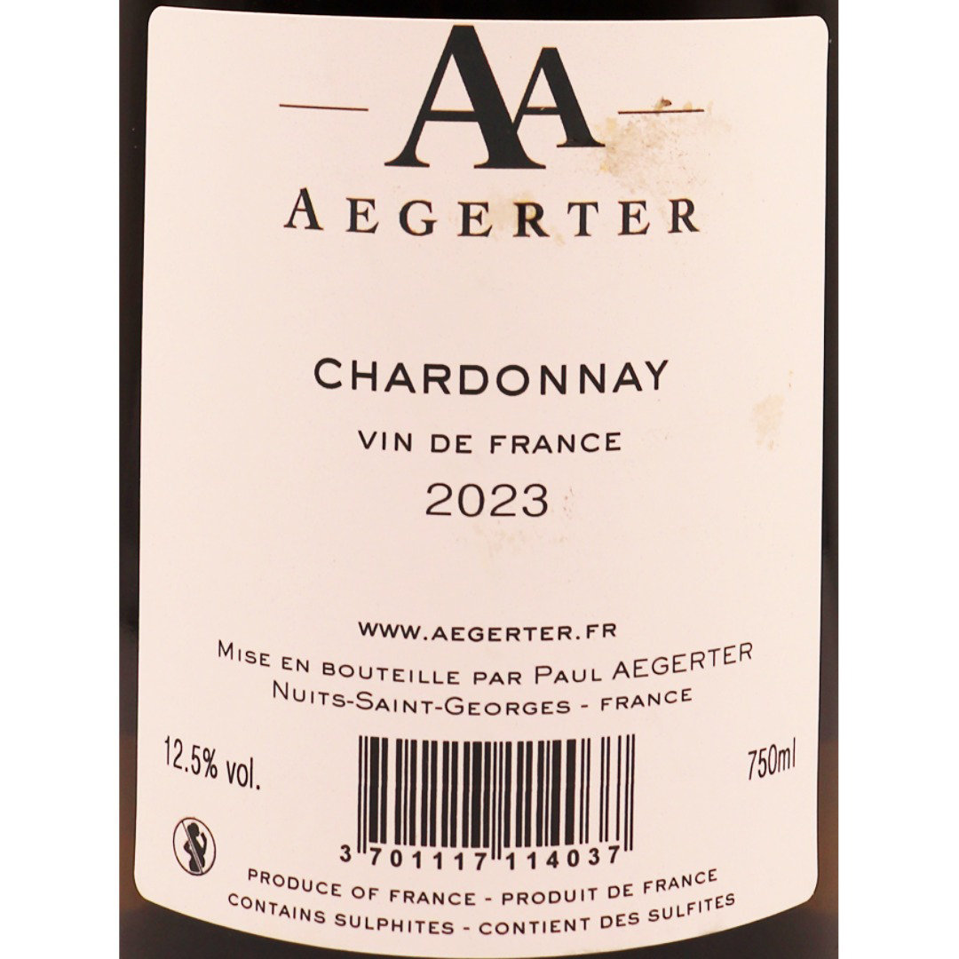 Bourgogne Blanc Chardonnay Aegerter 23 75cl