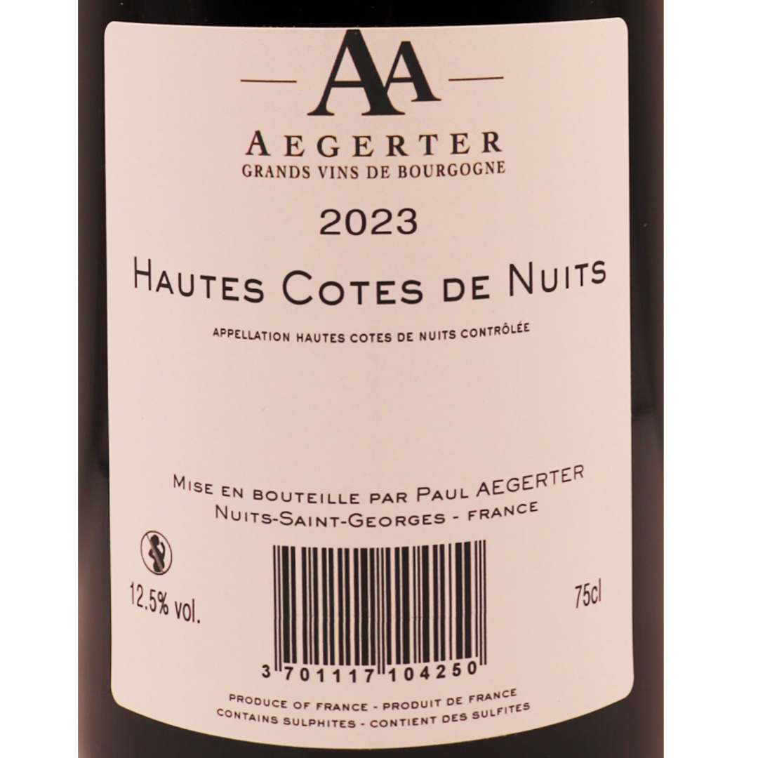 Bourgogne Rouge Côtes de Nuits Aegerter 23 75cl