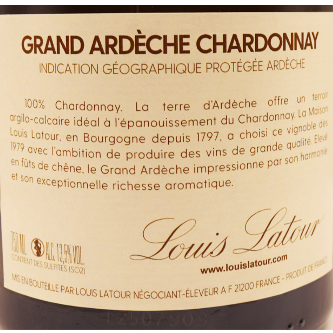 Languedoc Blanc Louis Latour Grand Ardèche Chardonnay 23 75cl