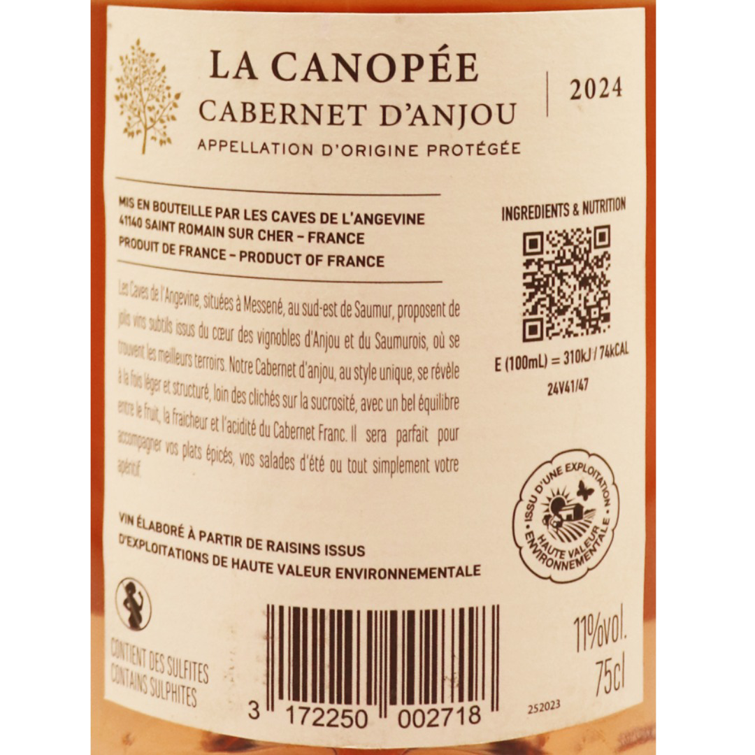 Loire Rosé Anjou Cabernet La Canopée 24 75cl