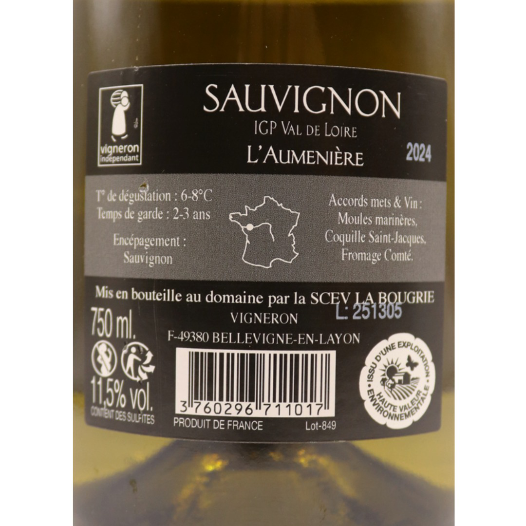 Loire Blanc Domaine Bougrie L'Aumenière 24 75cl