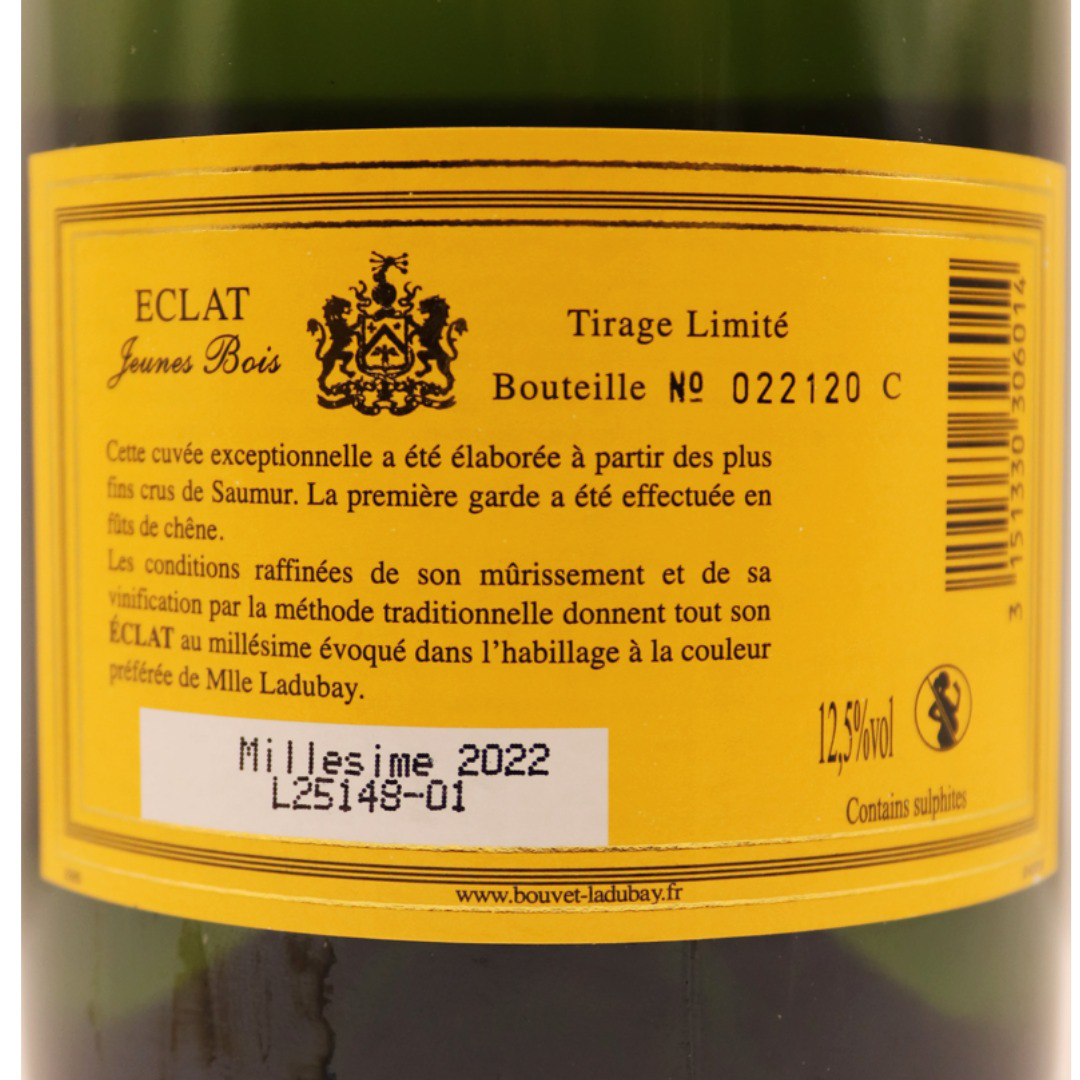 Pétillant Blanc Saumur brut Mademoiselle Ladubay cuvée éclat 75cl