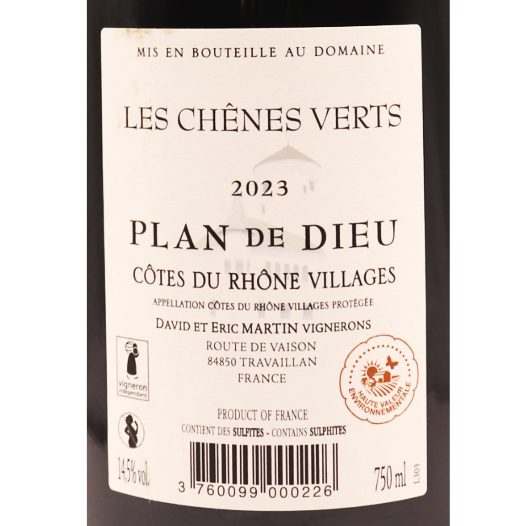 Côtes du Rhône Rosé Villages Dieu Domaine Martin Cuvée Chênes 23 75cl