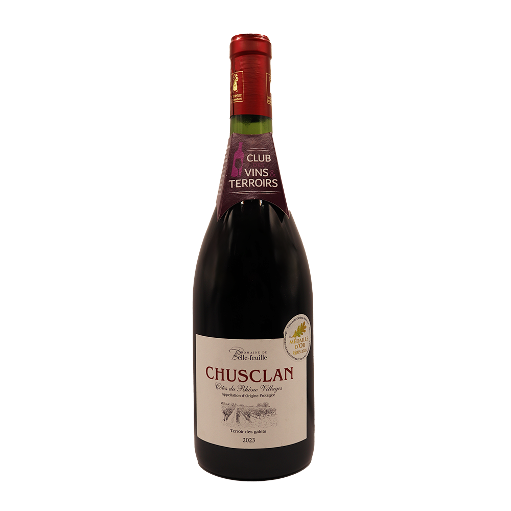 Côtes du Rhône Rouge Villages Chuscl Domaine Belle Feuille 23 75cl