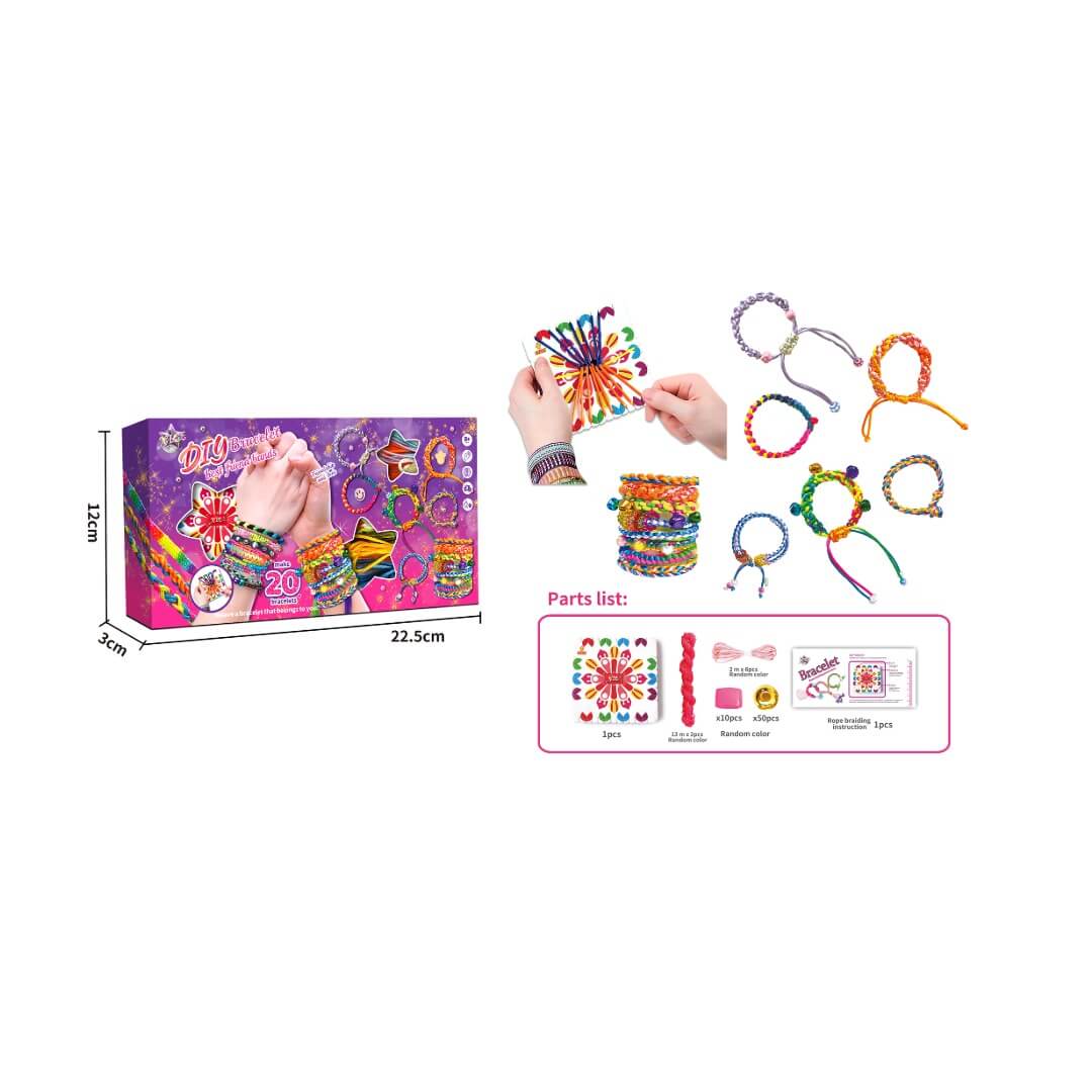 Set de tressage de cordons pour bracelets personnalisés