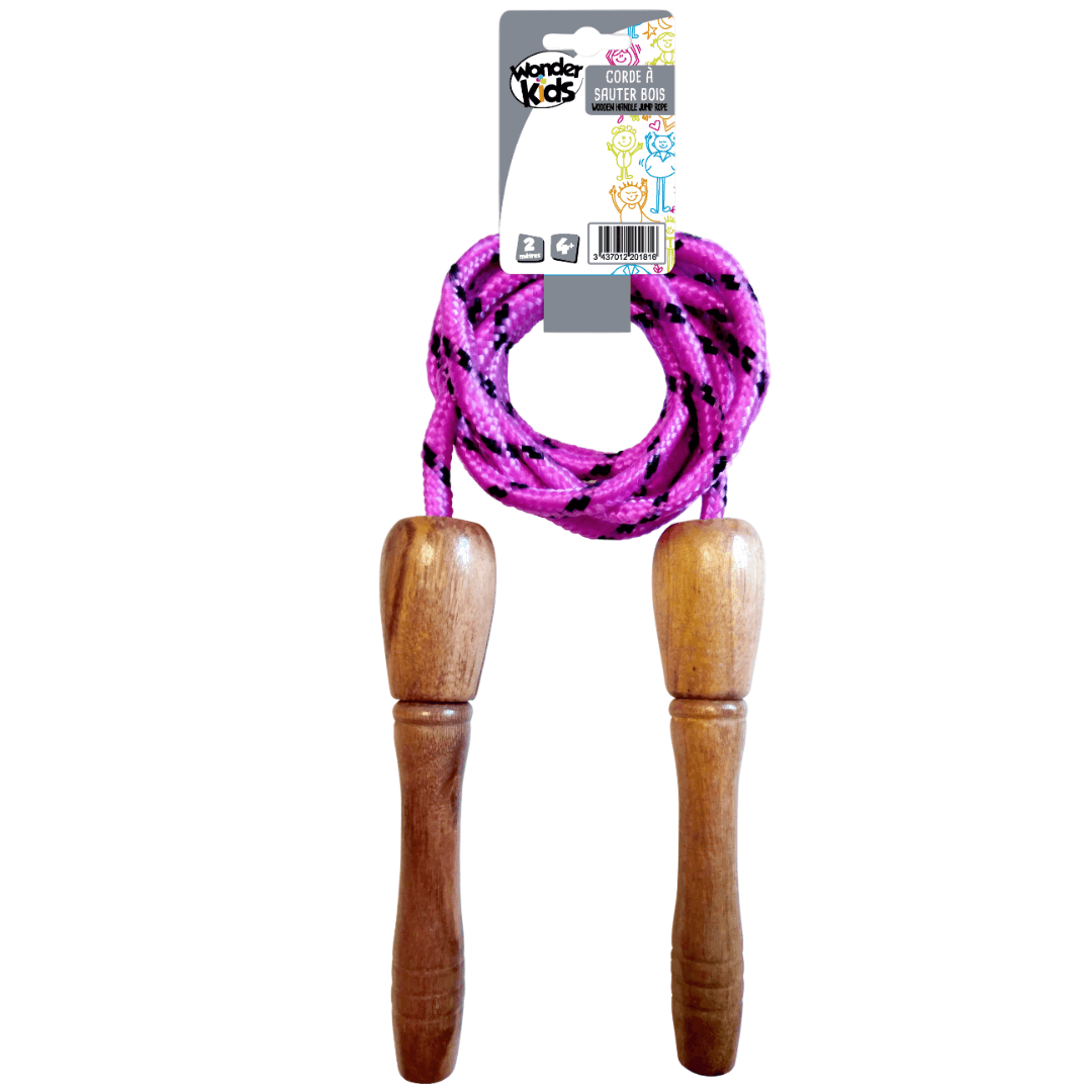 Corde à sauter en bois 2 mètres