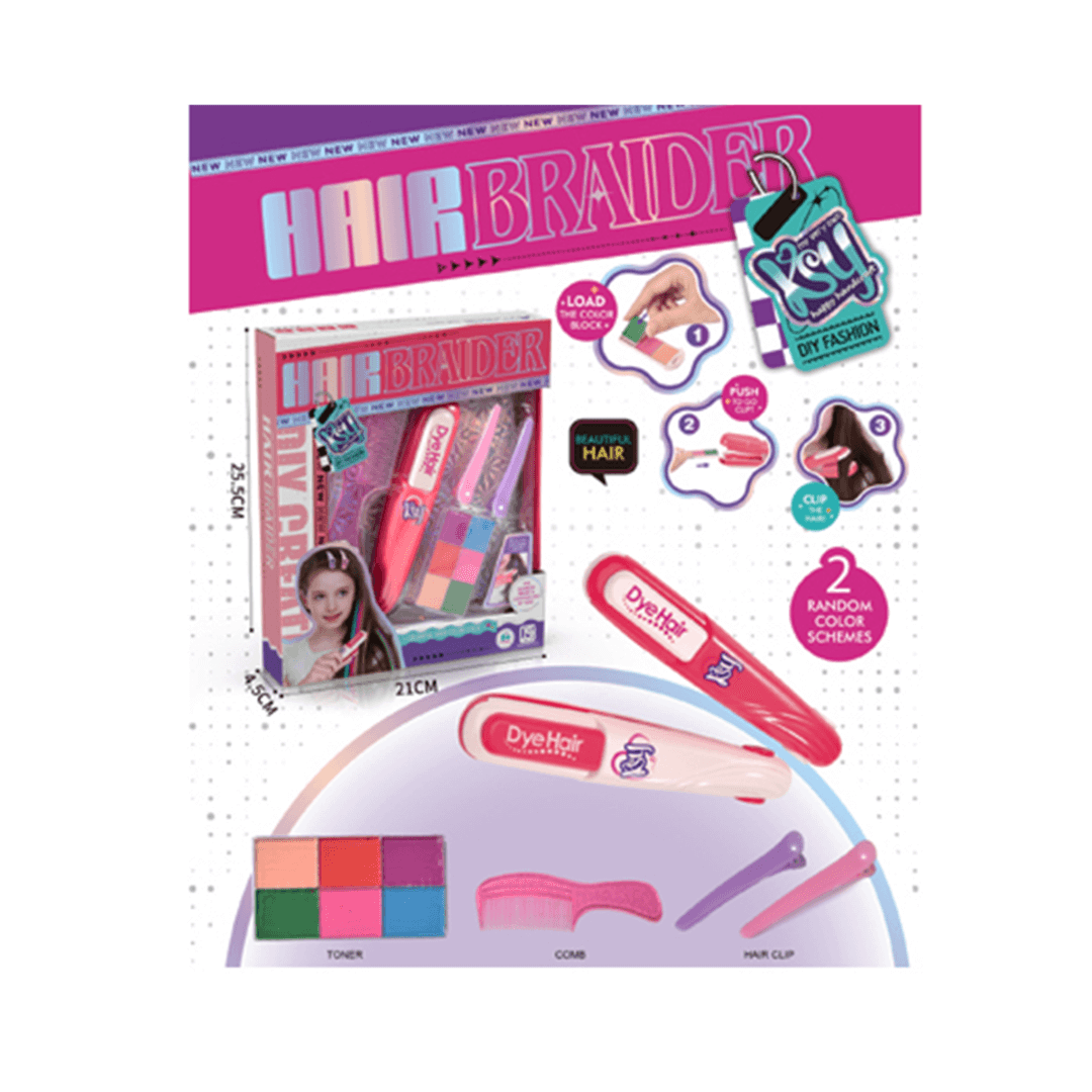 Set de coiffure créatif avec pince à teindre