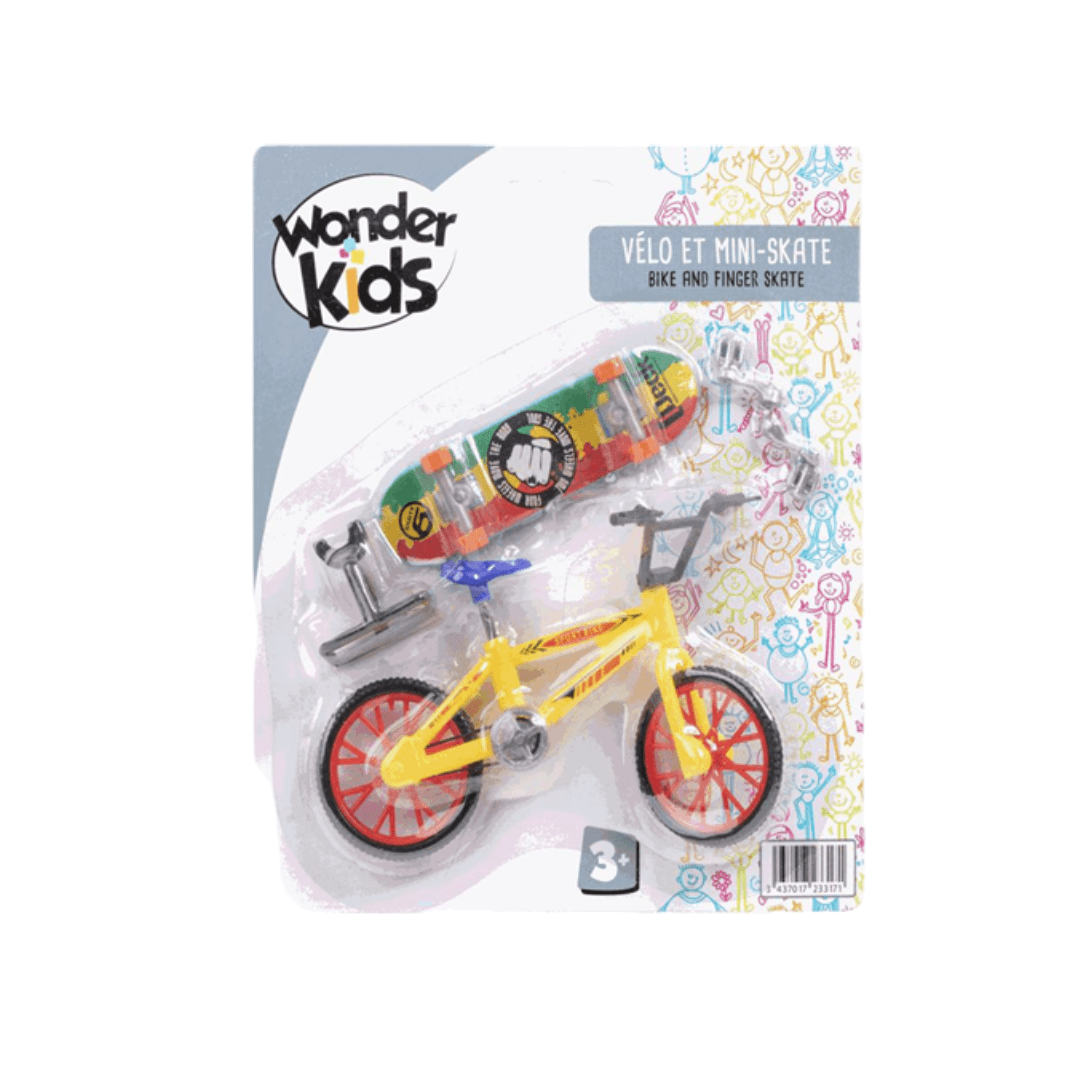 Vélo et mini-skate miniature (assortiment de 8 modèles)