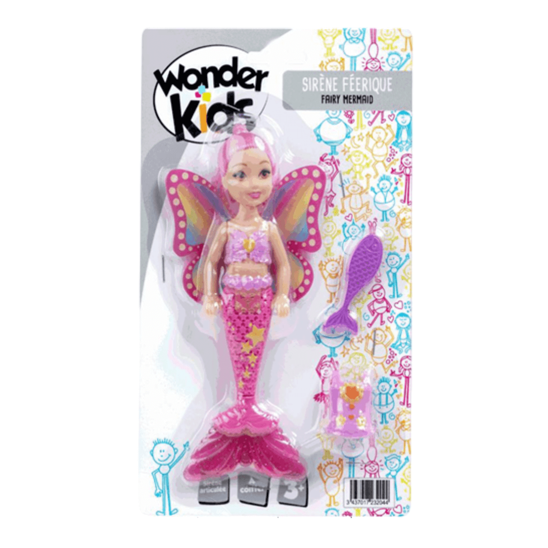 Sirène féerique 16cm avec accessoires