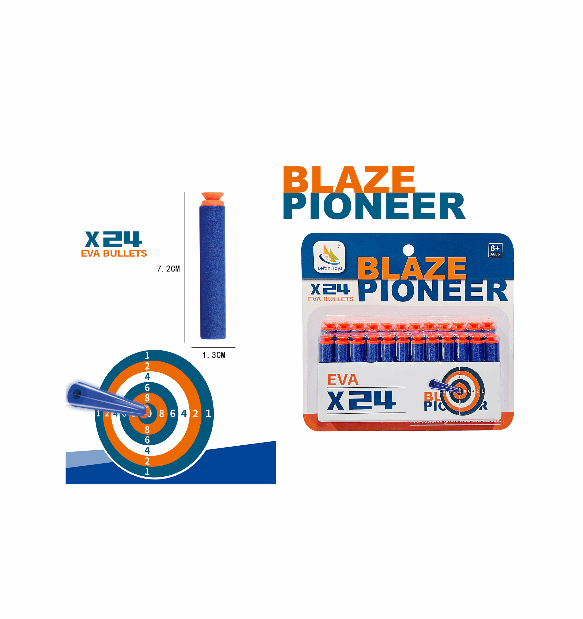 Kit de fléchettes en mousse (24 pièces)