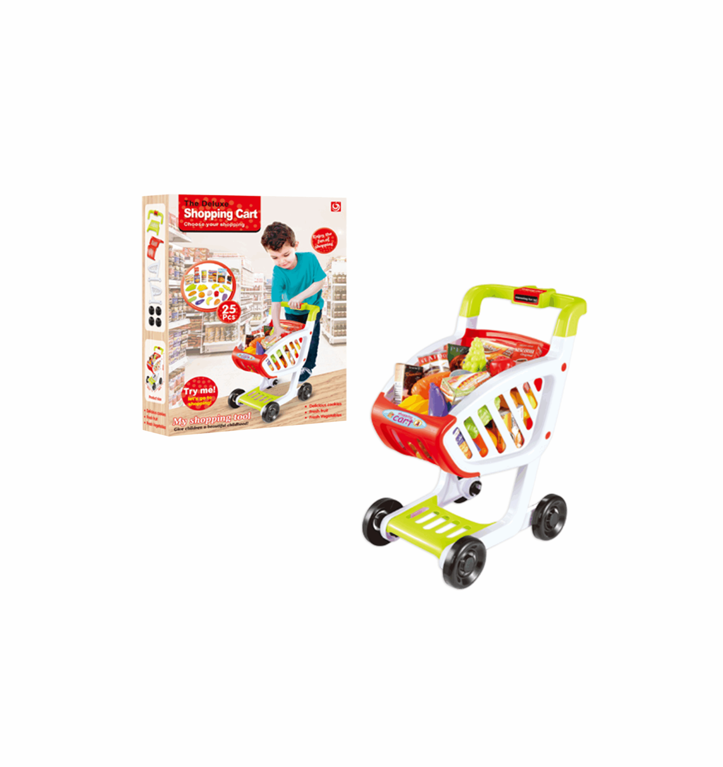 Caddie de supermarché jouet