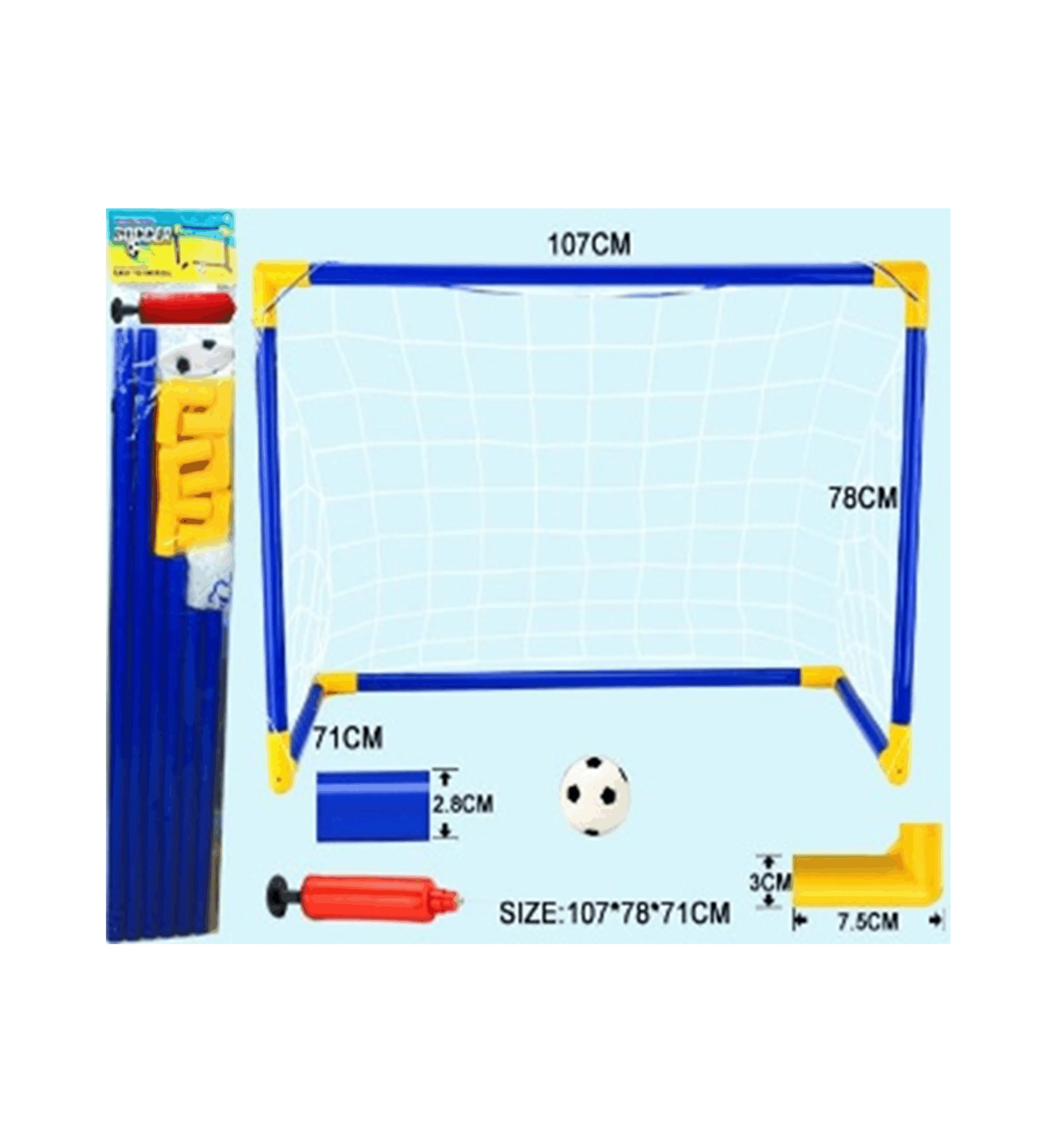 But de football pliable pour enfants avec ballon