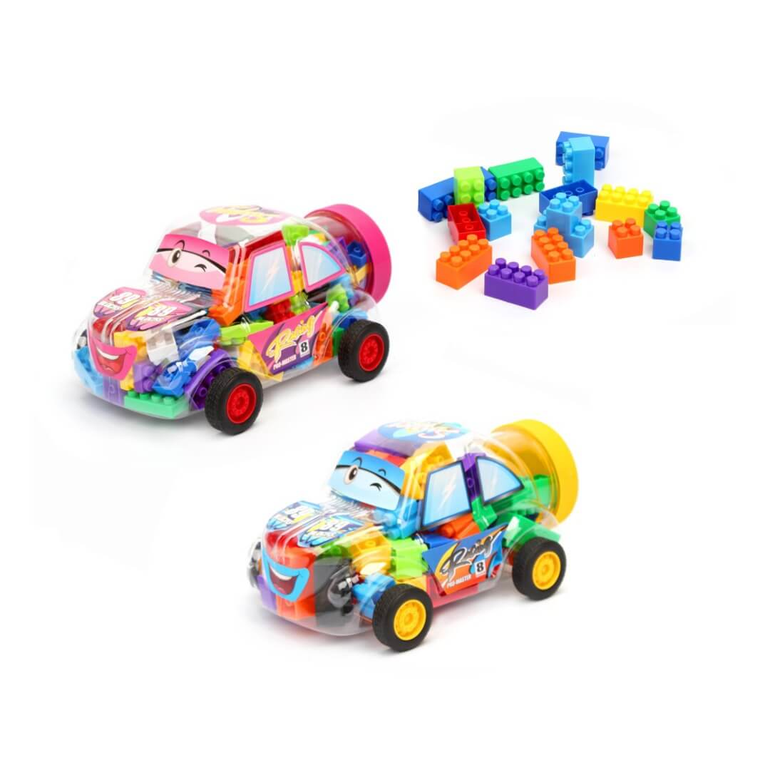 Voiture transparente avec briques de construction intégrées de 40 pièces