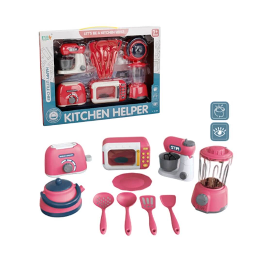 Set de cuisine miniature avec ustensiles