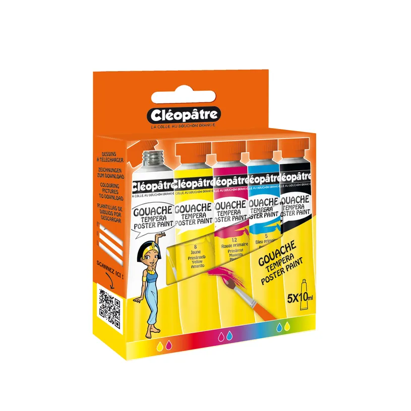 Gouache 5 tubes