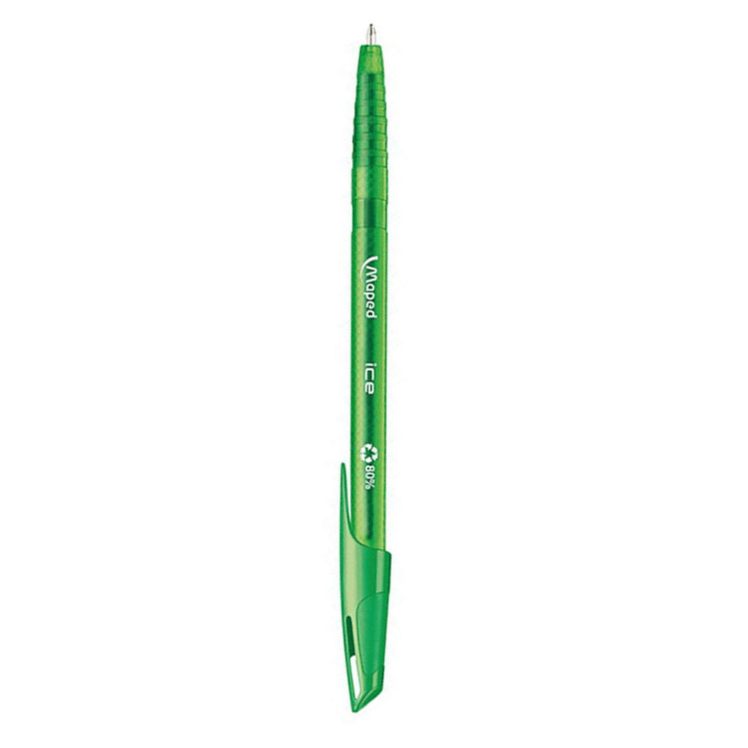 Stylo à bille vert pointe moyenne