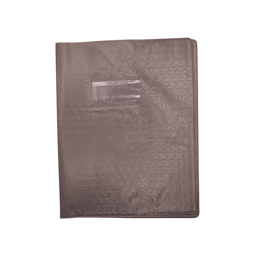 Protège-cahier petit format gris
