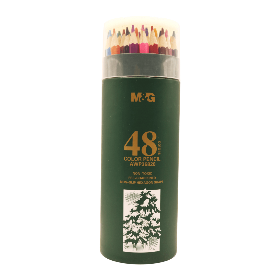Seau de crayons de couleur 48 couleurs