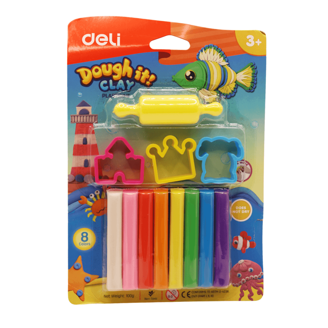 Pâte à modeler 8 couleurs