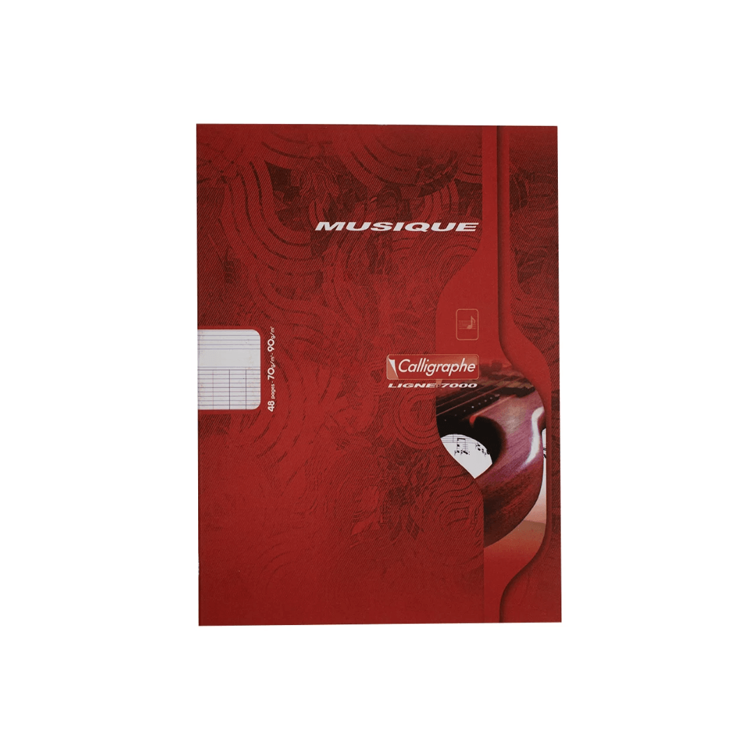 Cahier musique calligraphe petit format 48 pages
