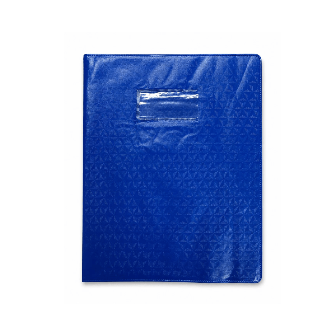 Protège-cahier petit format bleu