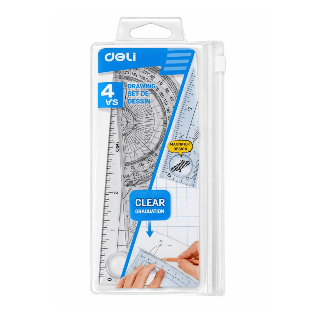 Kit de traçage transparent 4 pièces