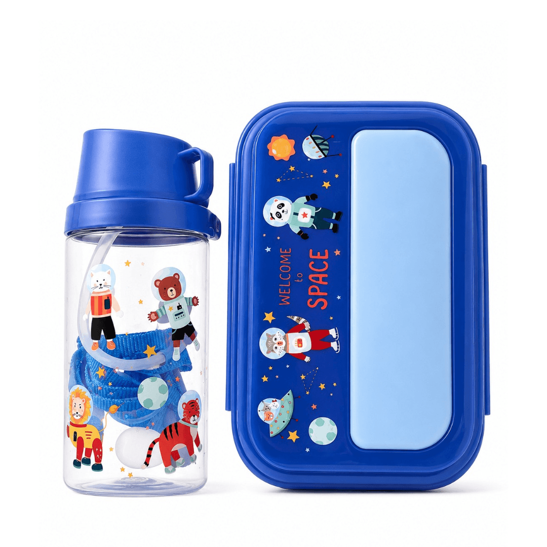 Ensemble gourde et boîte à goûter 880 ml et 520 ml