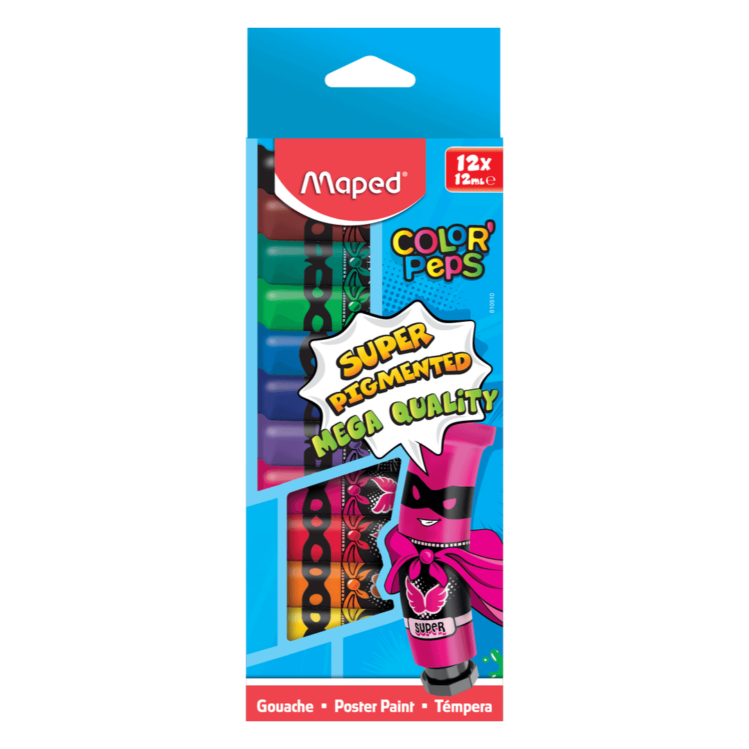 Gouache 12 tubes de 12 ml